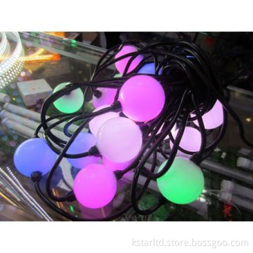 50mm RGB Color Changing Ball String Lights, 10m, w/ 40 Balls, Controller, for Indoor and Outdoor Use